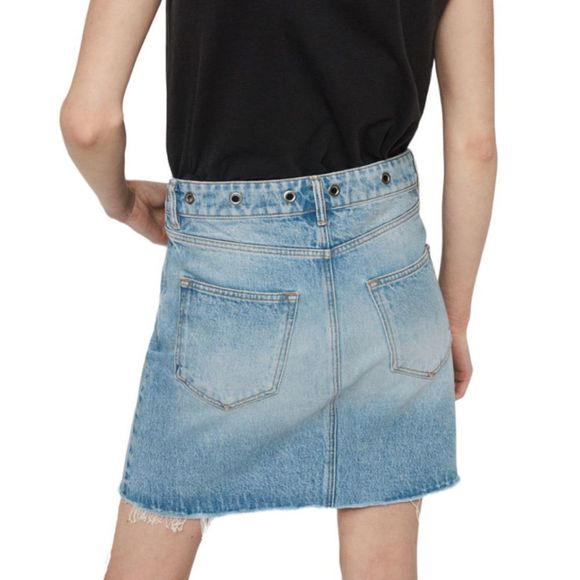 AllSaints Lila Eyelet Denim Skirt - Picture 4 of 7